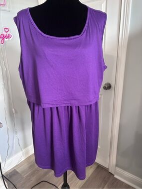 Purple Sleeveless Nursing Top size 2X
